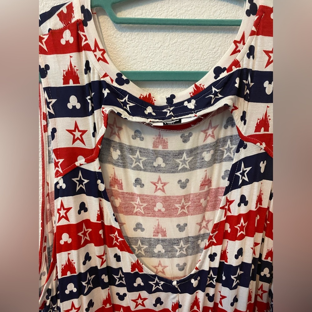 Disney Parks Americana Red, White, and Blue Sleeveless Dress Size 3X - Picture 5 of 10